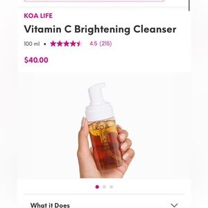 KOA Life Vitamin C Brightening Cleanser